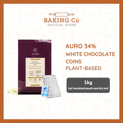 Auro 34% Plant-Based White Chocolate Coins