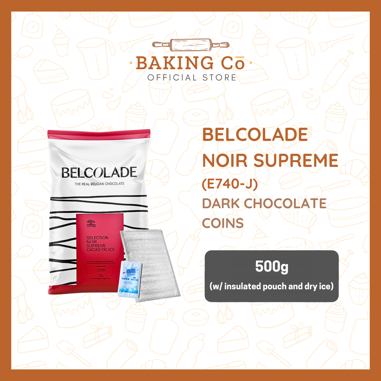 Belcolade 70% Dark Chocolate Coins