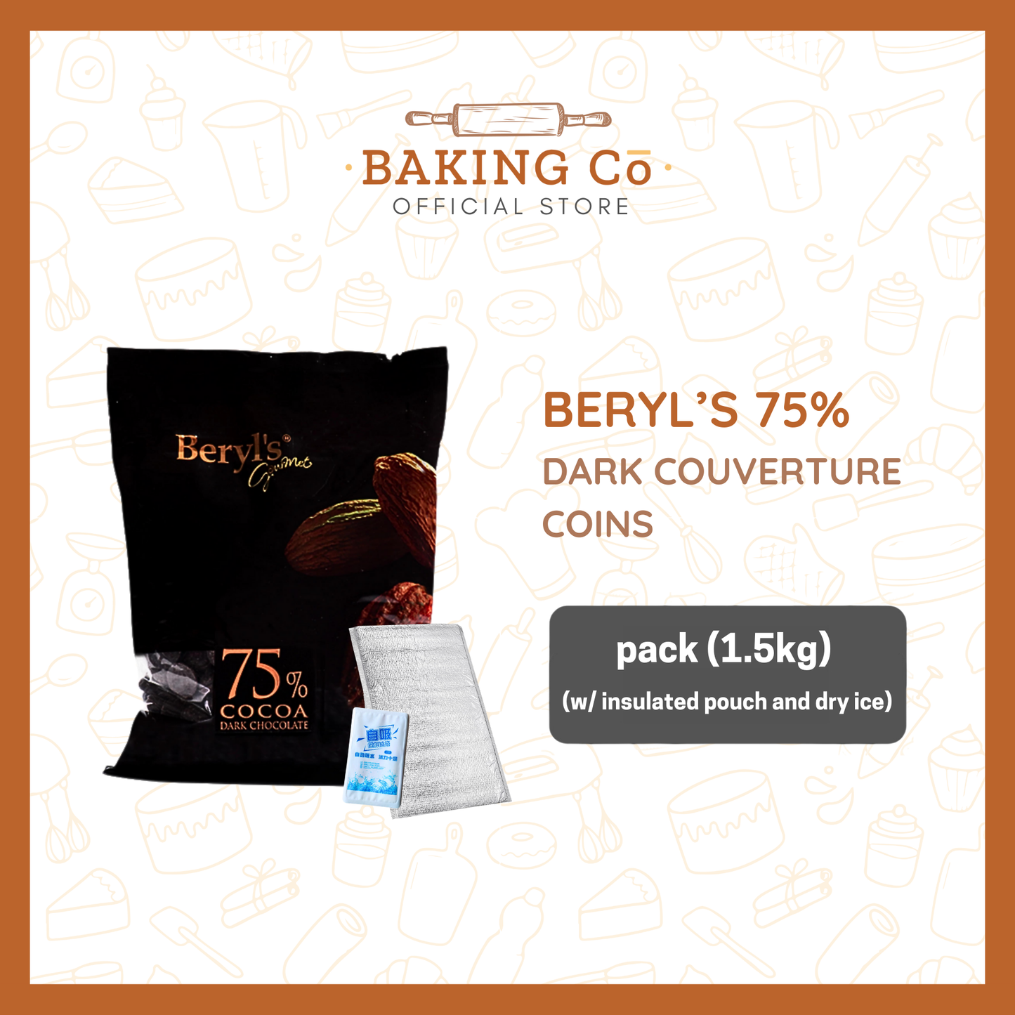 Beryl's 75% Dark Chocolate Coins