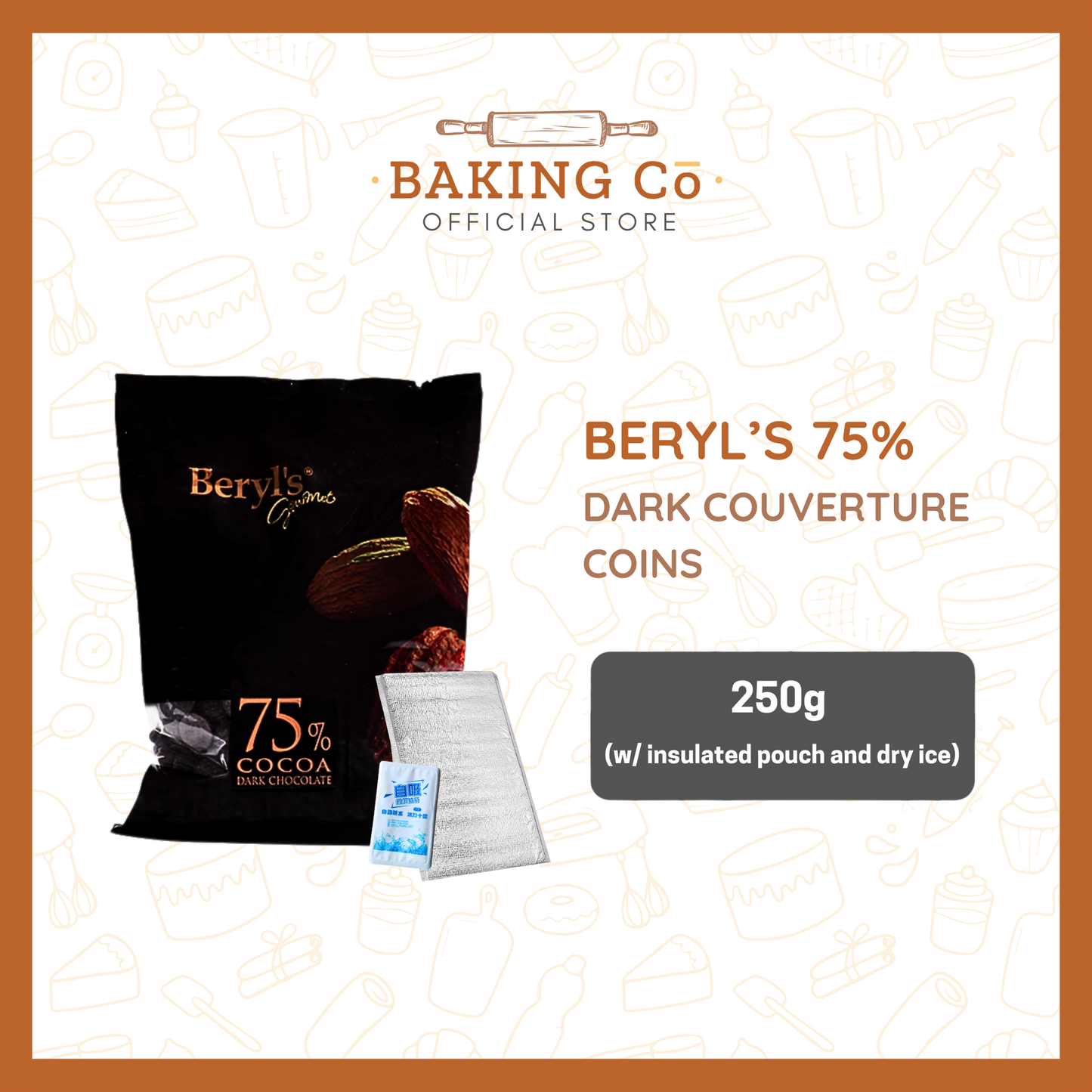 Beryl's 75% Dark Chocolate Coins