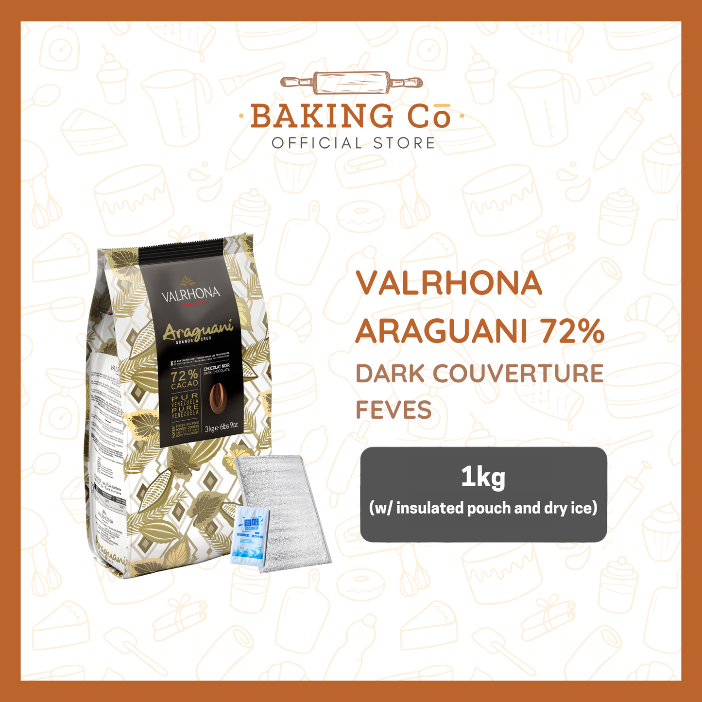 Valrhona Araguani 72% Dark Chocolate Feves