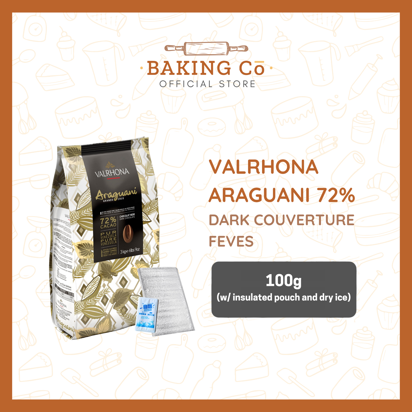 Valrhona Araguani 72% Dark Chocolate Feves