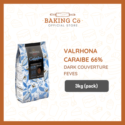 Valrhona Caraibe 66% Dark Chocolate Feves