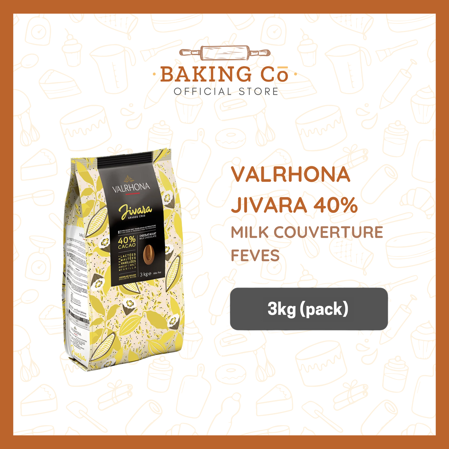 Valrhona Jivara 40% Milk Chocolate Feves