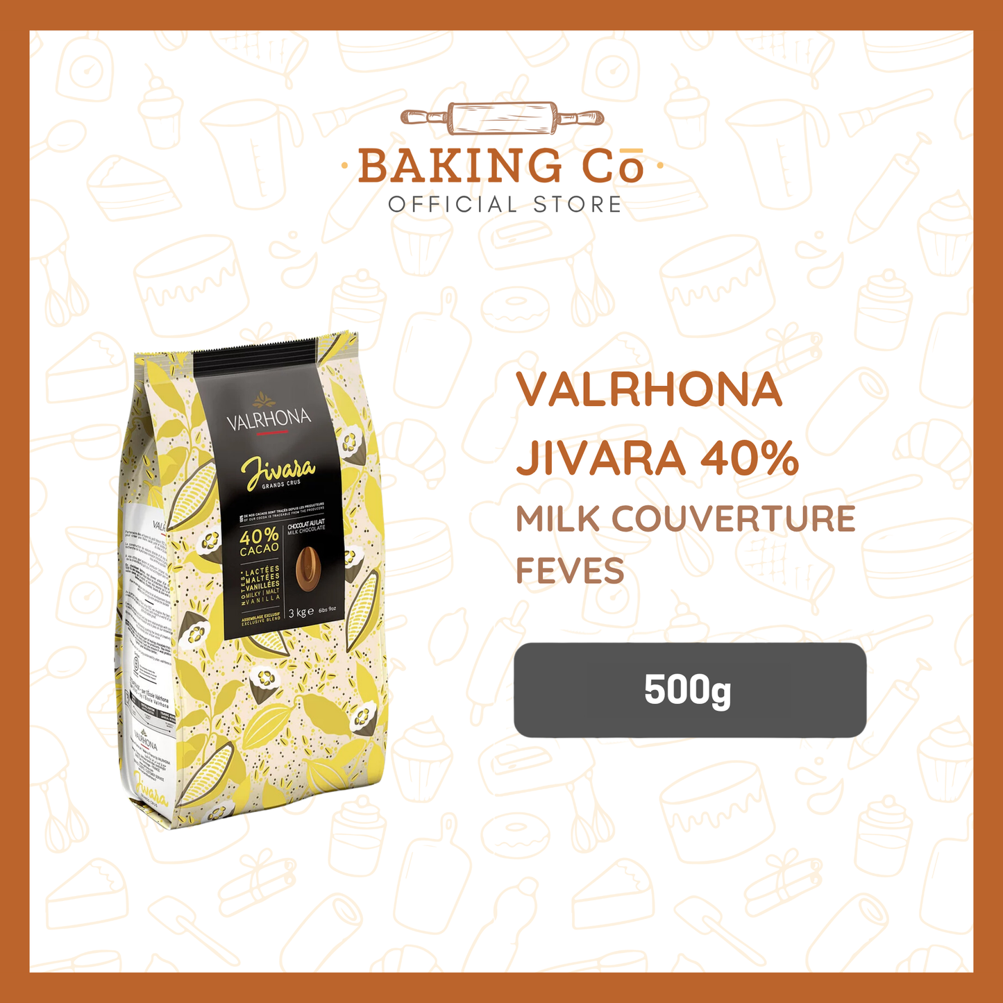 Valrhona Jivara 40% Milk Chocolate Feves