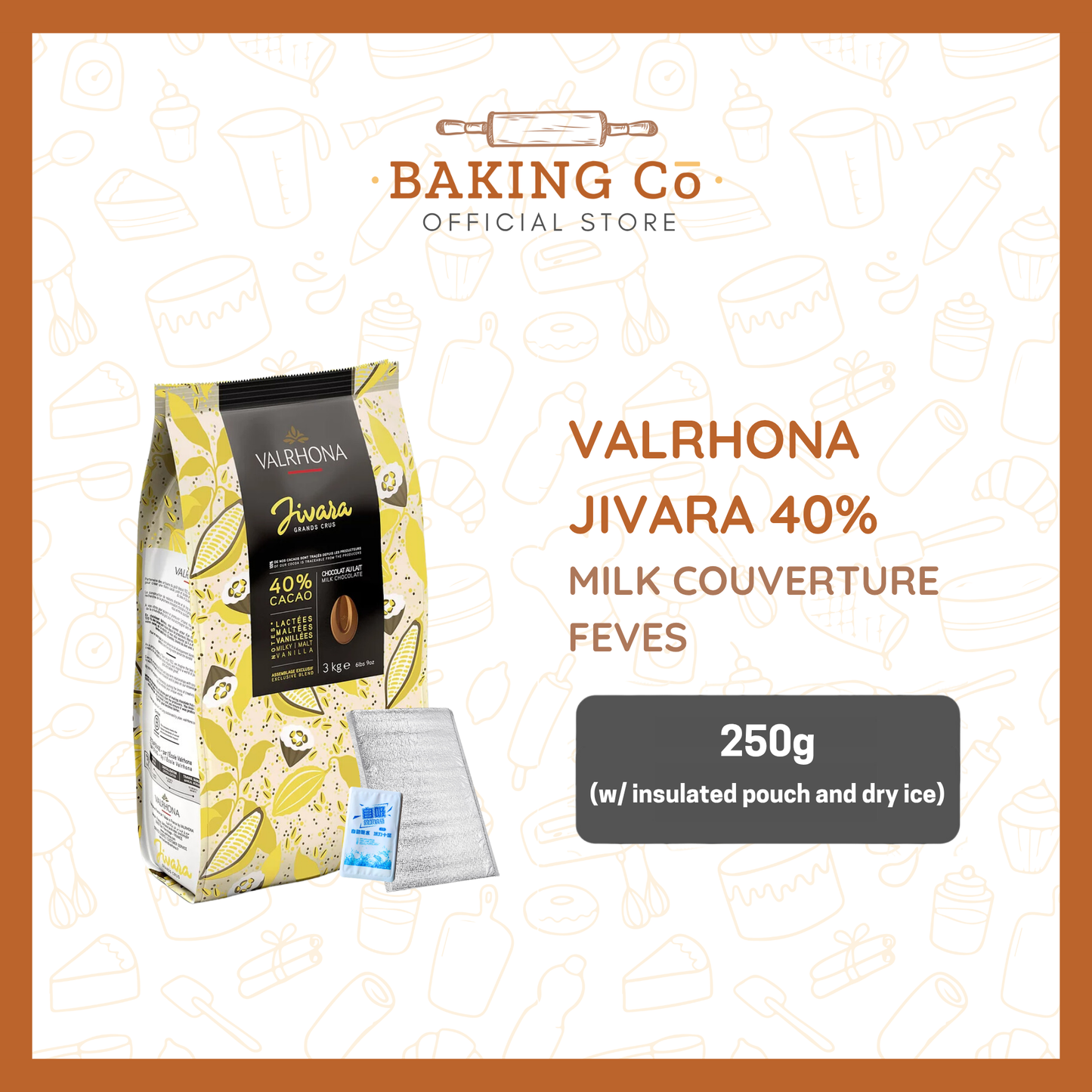 Valrhona Jivara 40% Milk Chocolate Feves