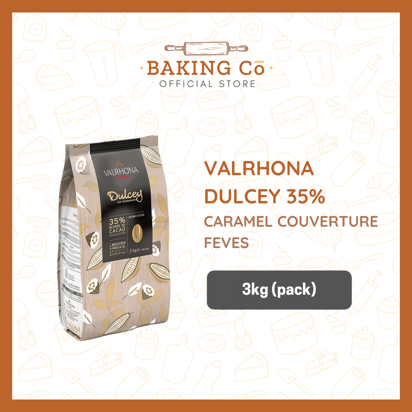 Valrhona Dulcey 35% Caramel Chocolate Feves