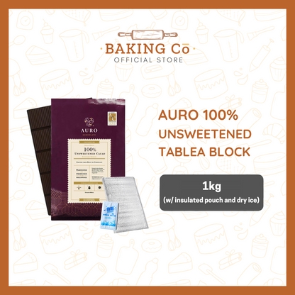 Auro Chocolate 100% Unsweetened Tablea Block