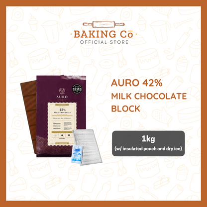 Auro Chocolate 42% Milk Chocolate Block