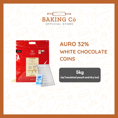 Auro Chocolate 32% White Chocolate Coins