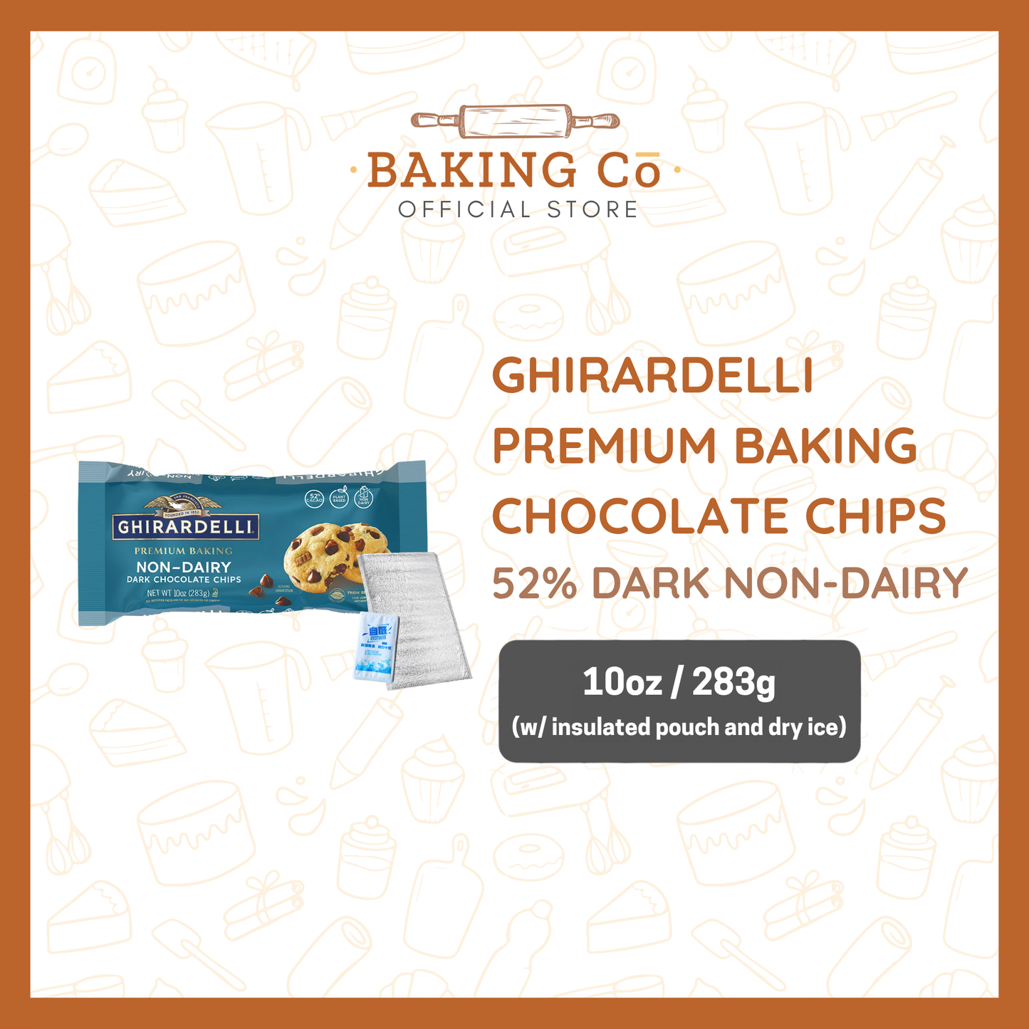 Ghirardelli 52% Non-Dairy Dark Chocolate Chips