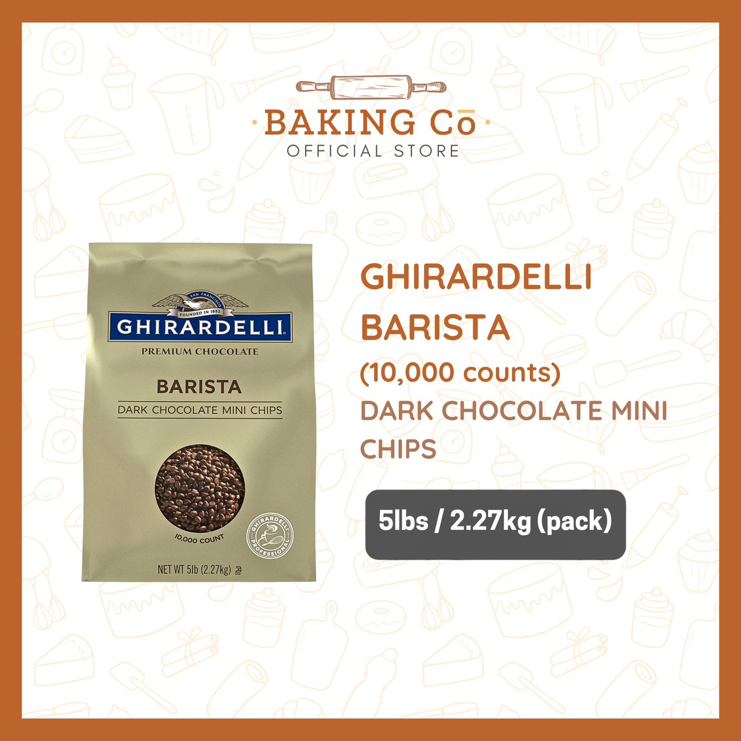 Ghirardelli Barista Dark Mini Chocolate Chips