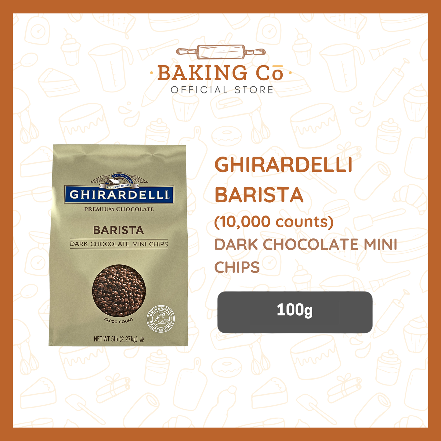 Ghirardelli Barista Dark Mini Chocolate Chips