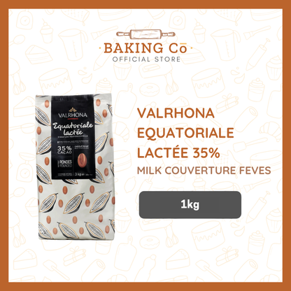 Valrhona Equatoriale Lactée 35% Milk Chocolate Feves
