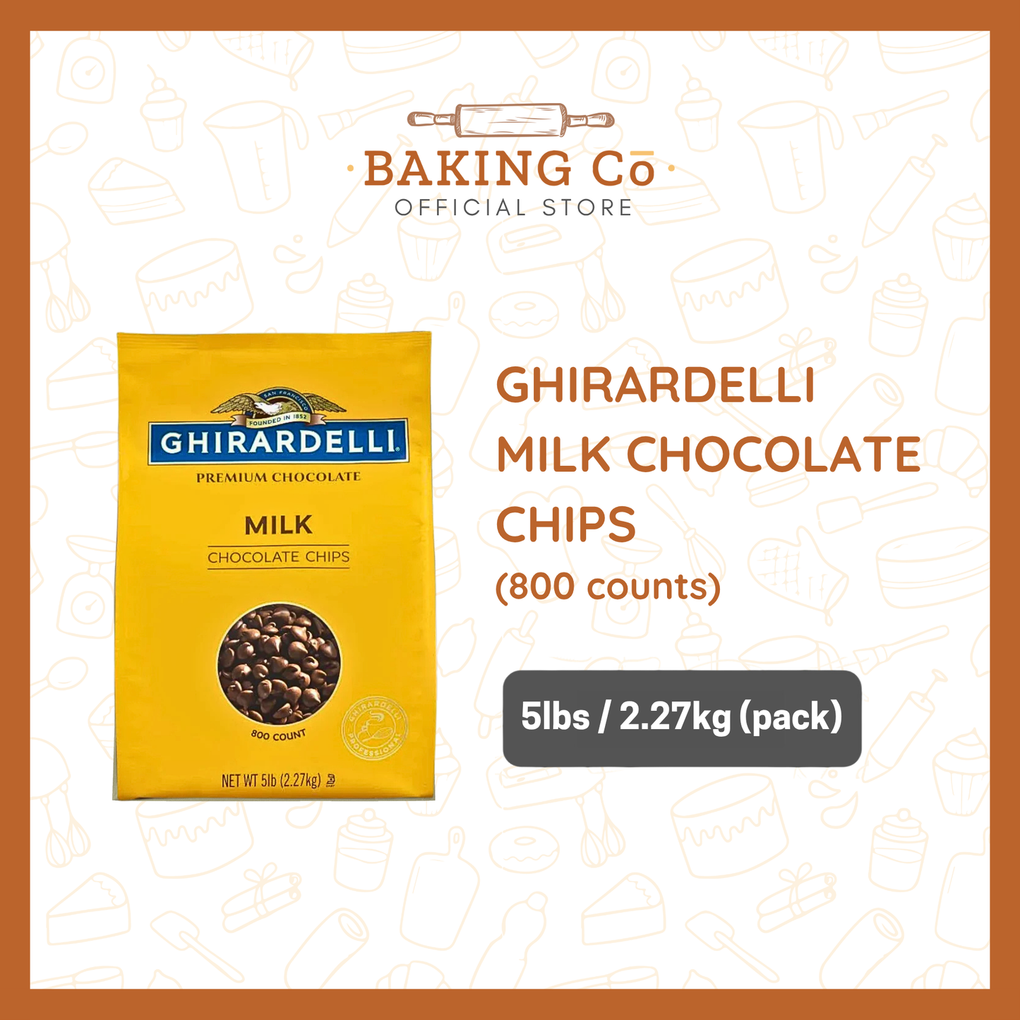 Ghirardelli Milk Chocolate Chips