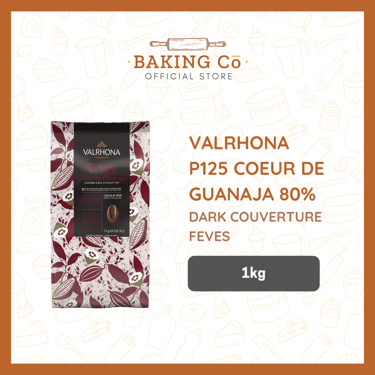 Valrhona P125 Cœur de Guanaja 80%