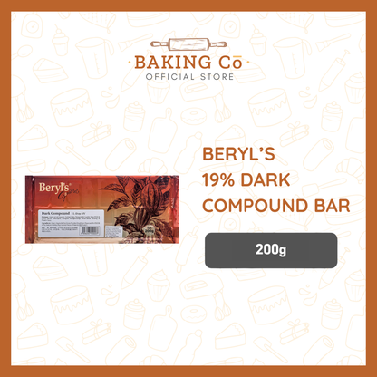 Beryl's 19% Dark Chocolate Compound Bar