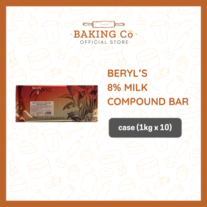 Beryl's 8% Milk Chocolate Compound Bar