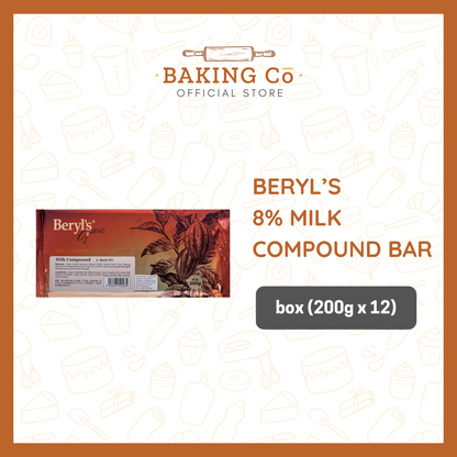 Beryl's 8% Milk Chocolate Compound Bar