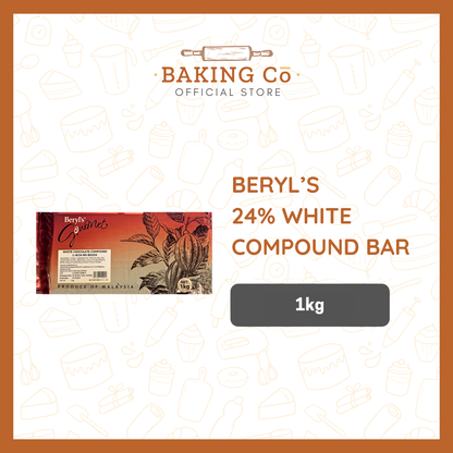 Beryl's 24% White Chocolate Compound Bar