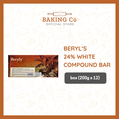 Beryl's 24% White Chocolate Compound Bar