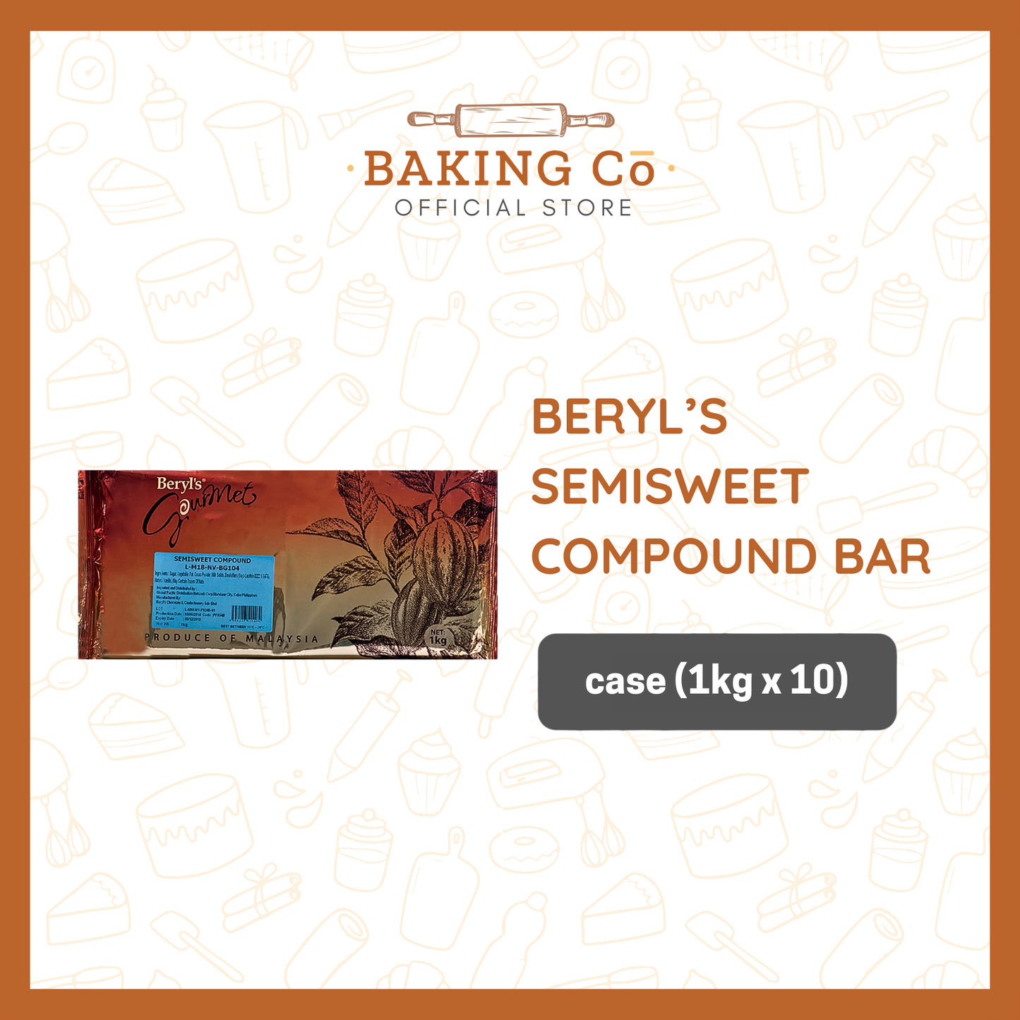 Beryl's Semisweet Chocolate Compound Bar