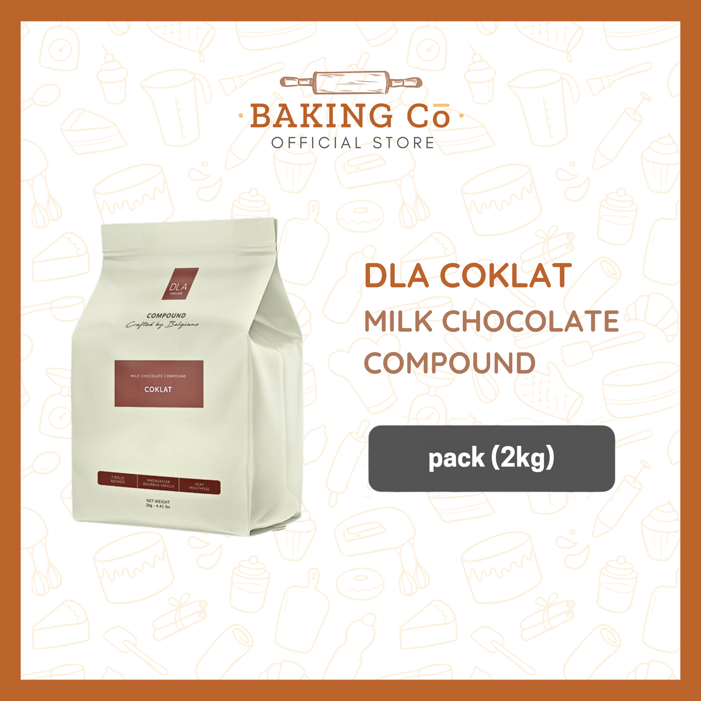 DLA Milk Coklat Chocolate Compound Coins