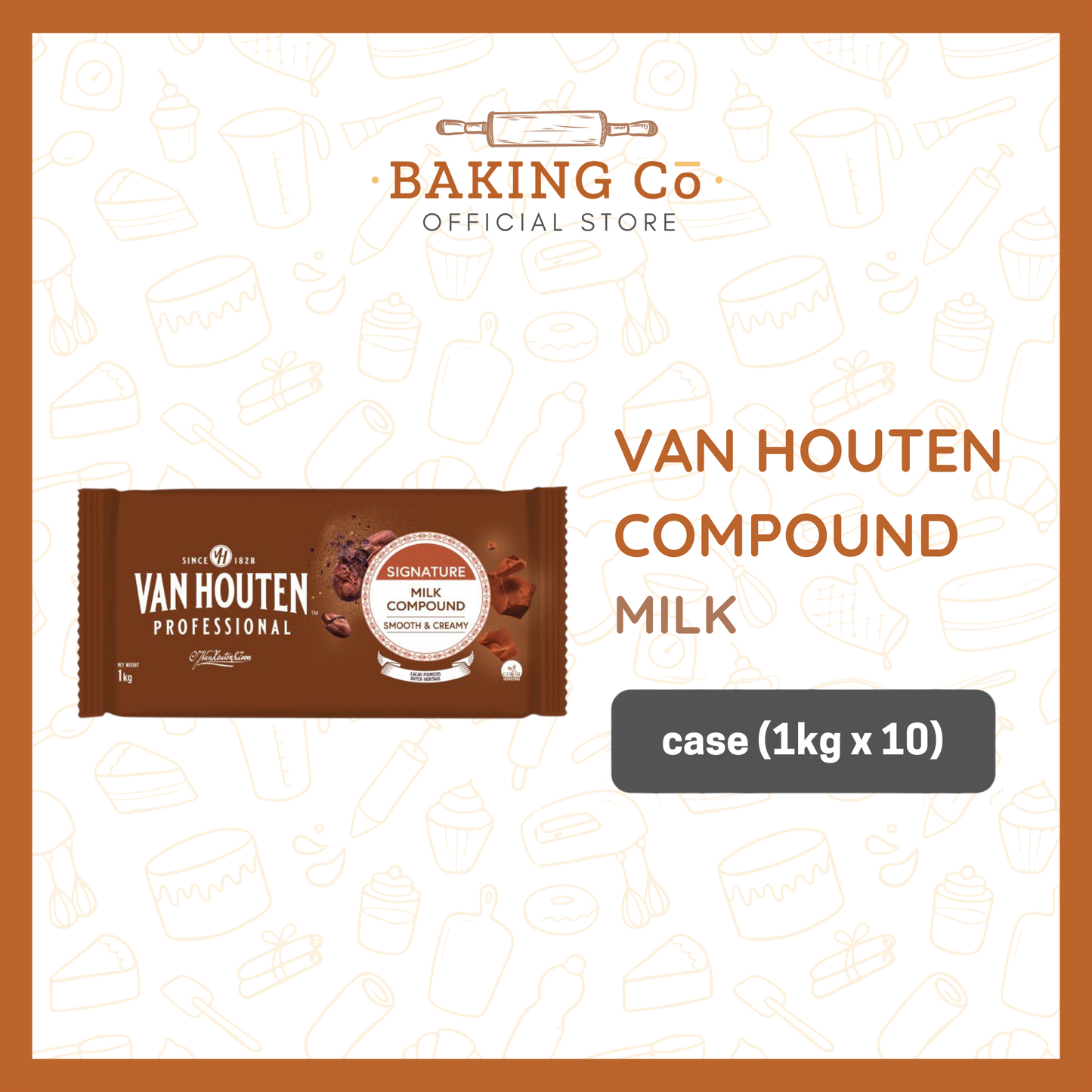 Van Houten Milk Compound Bar