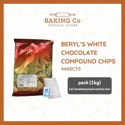 Beryl's White Chocolate Chips 4400cts