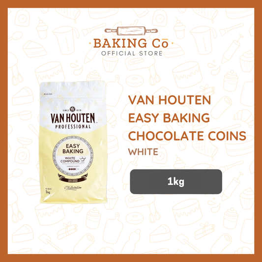 Van Houten Easy Baking White Chocolate Coins
