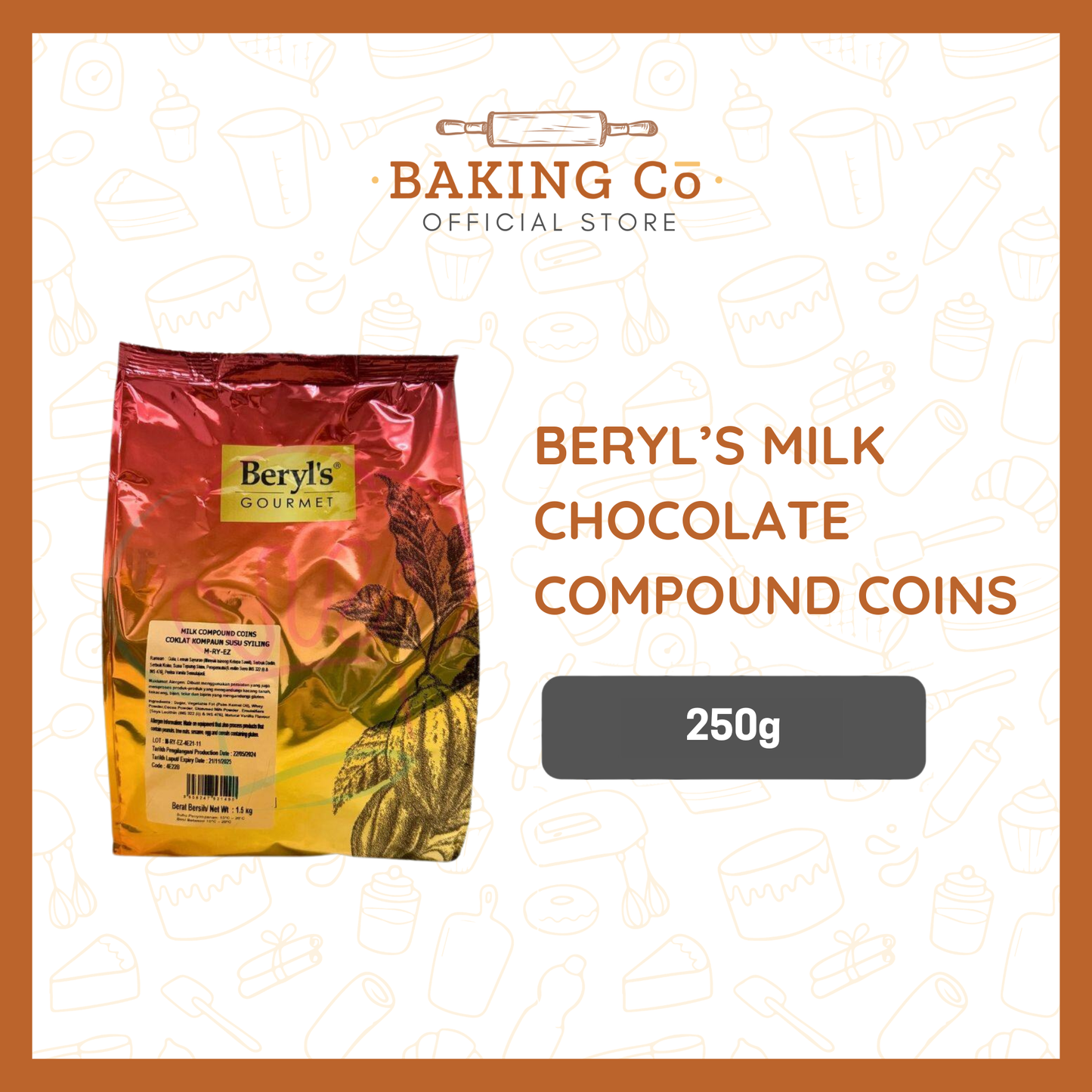 Beryl's Milk Chocolate Compound Coins