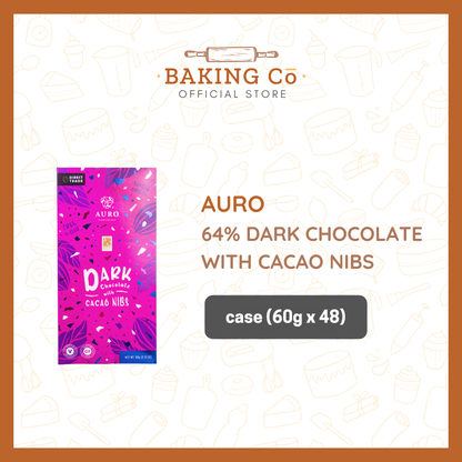 Auro 64% Dark Chocolate w/ Cacao Nibs