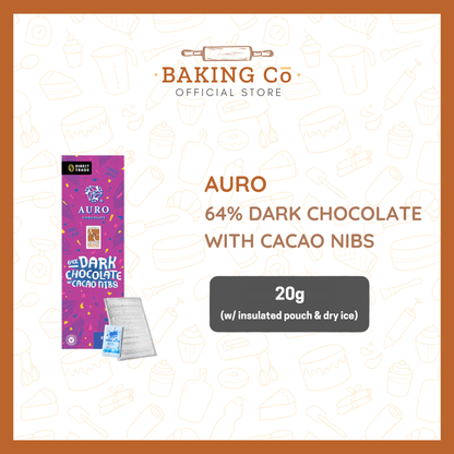 Auro 64% Dark Chocolate w/ Cacao Nibs
