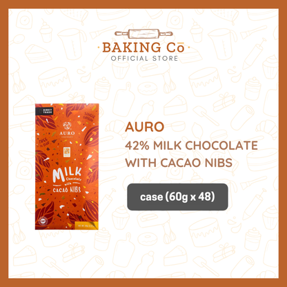 Auro 42% Milk Chocolate w/ Cacao Nibs