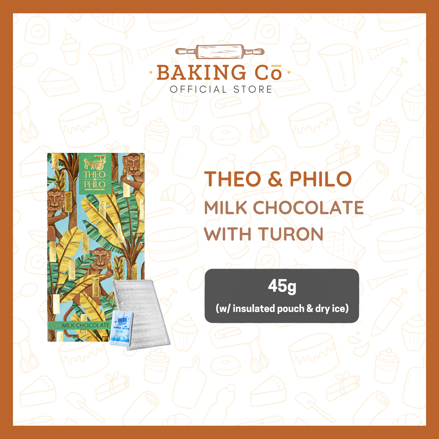 Theo & Philo Milk Chocolate Turon