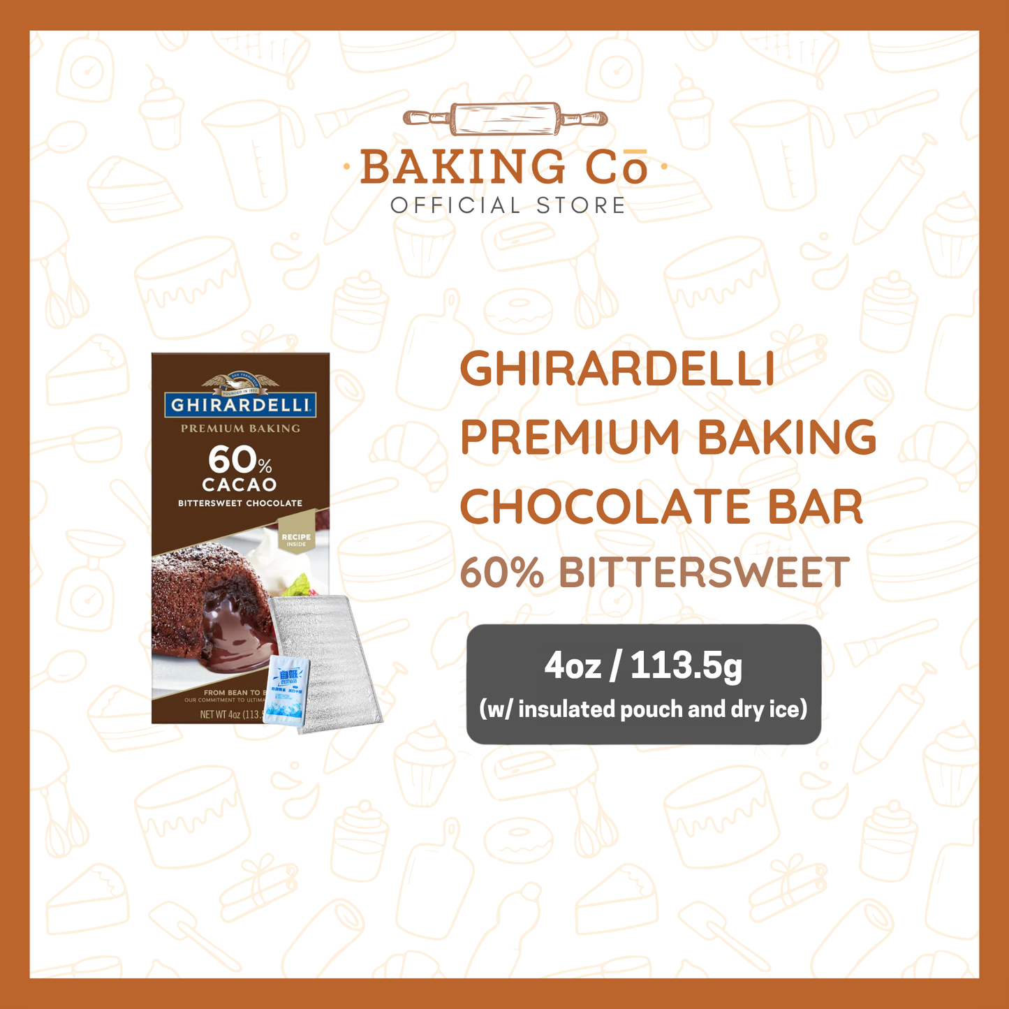 Ghirardelli 60% Bittersweet Chocolate Bar