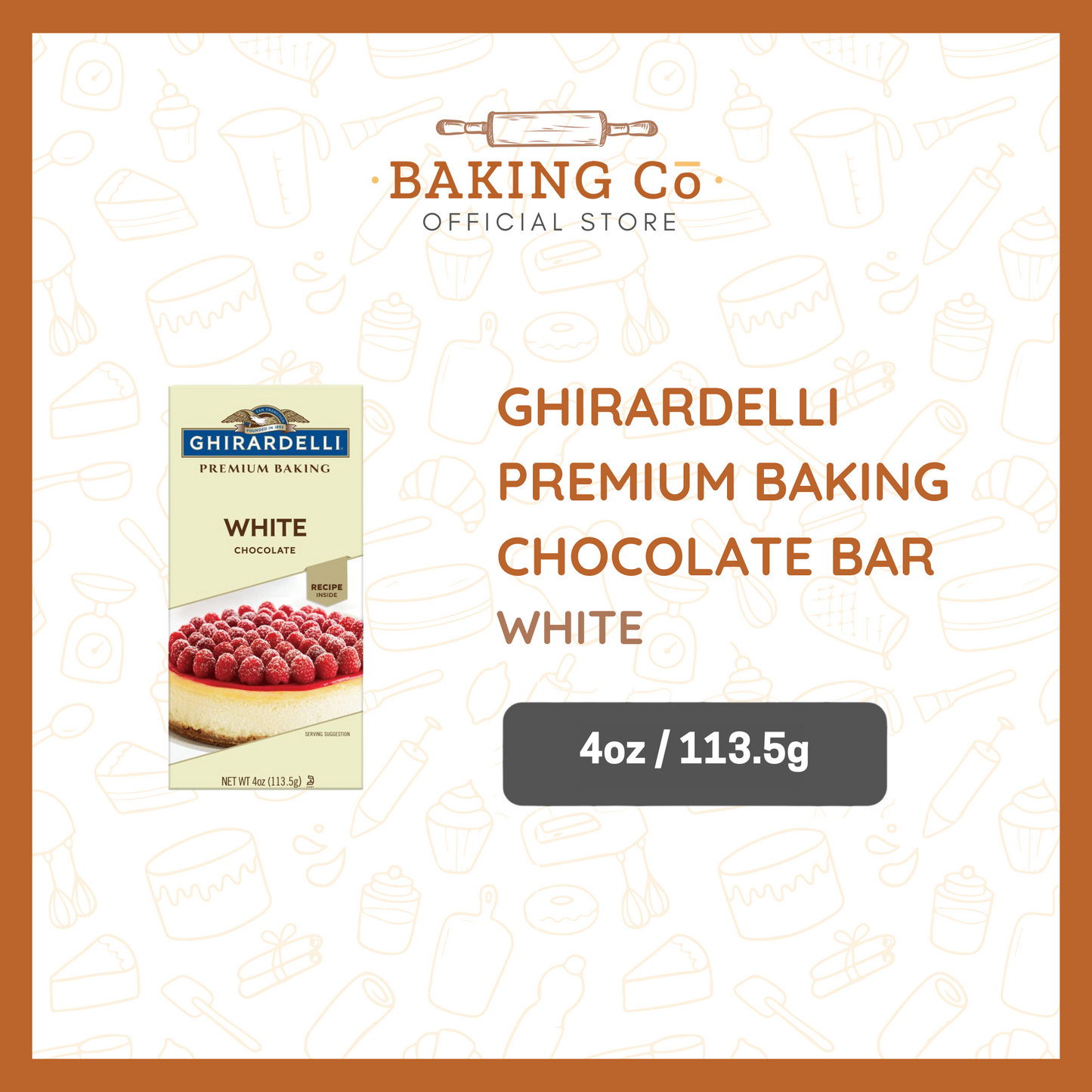 Ghirardelli Classic White Chocolate Bar