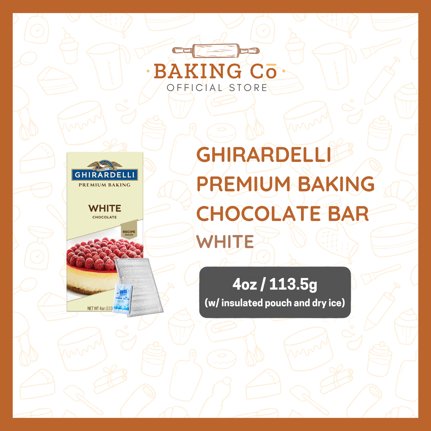 Ghirardelli Classic White Chocolate Bar