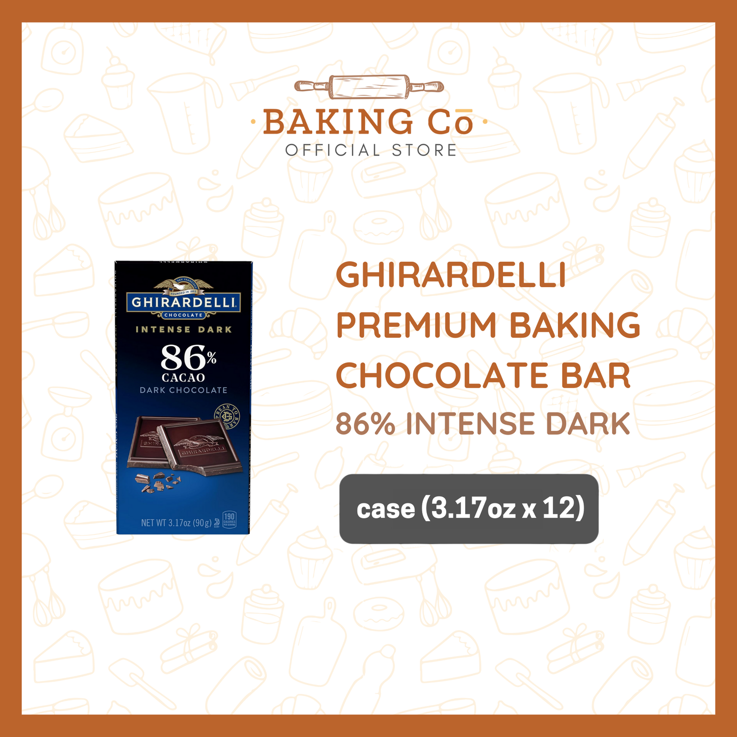 Ghirardelli 86% Intense Dark Chocolate Bar