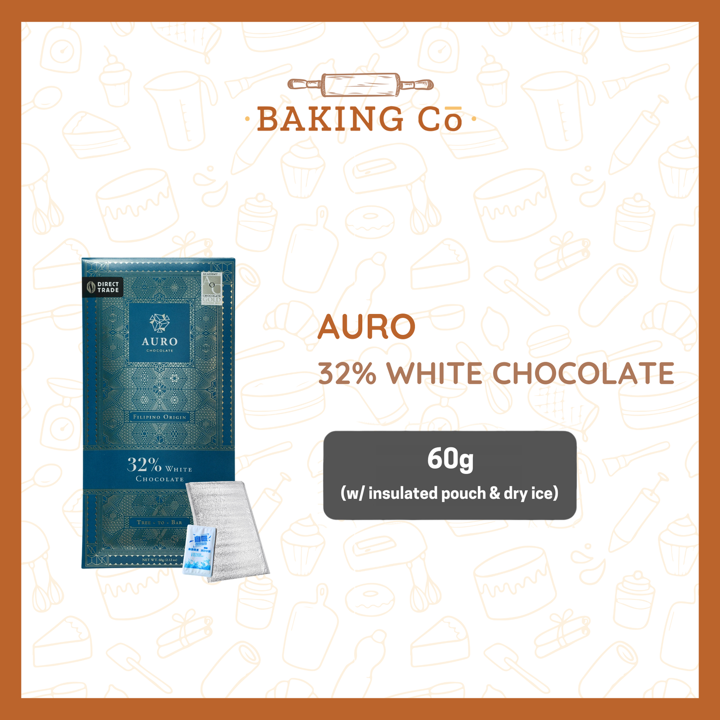 Auro 32% White Chocolate Bar