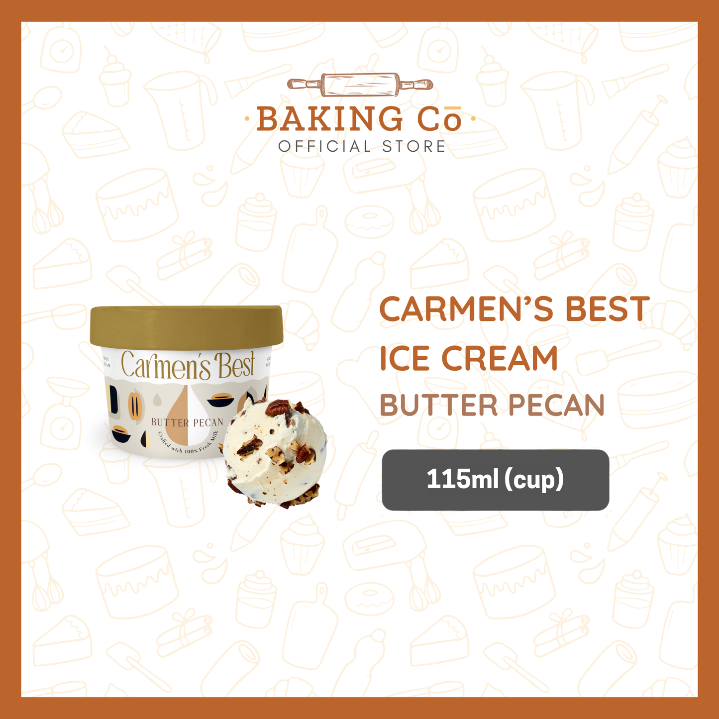 Carmen's Best Butter Pecan Ice Cream