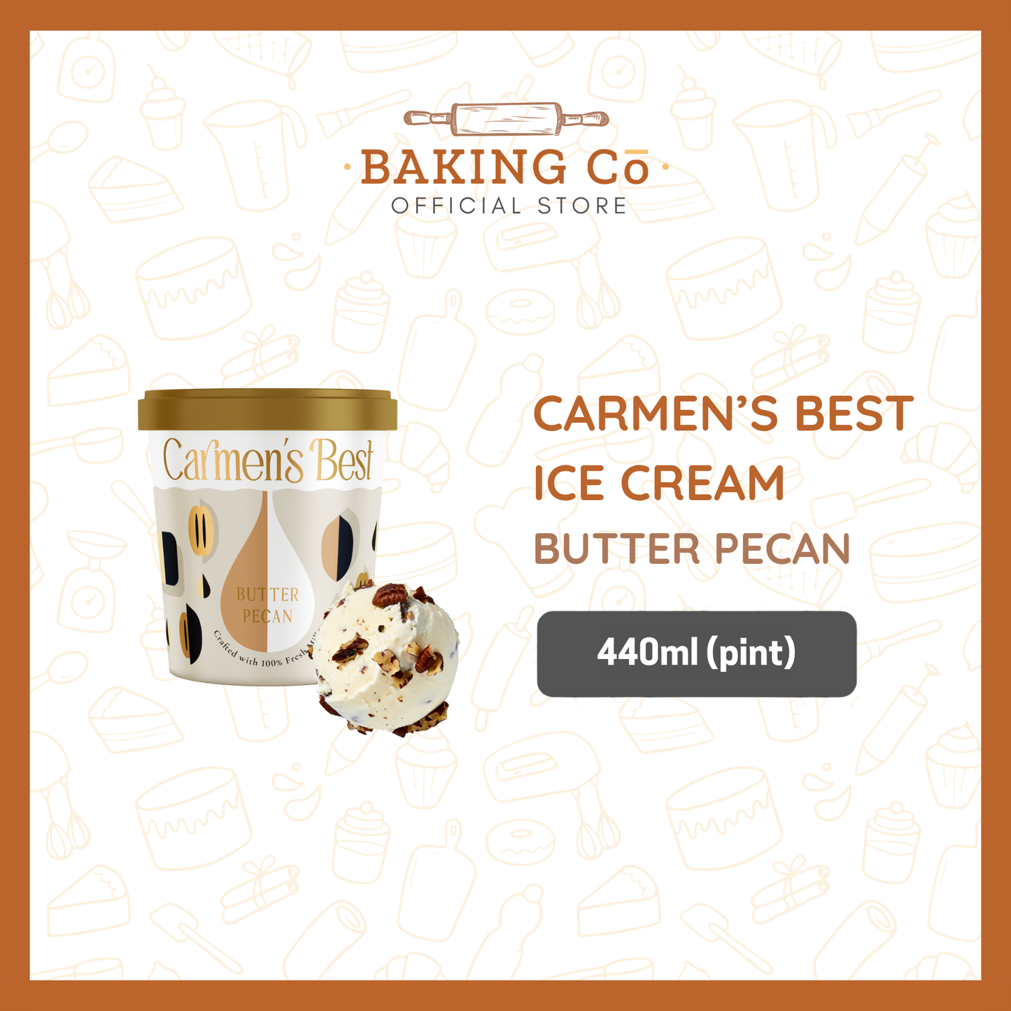 Carmen's Best Butter Pecan Ice Cream