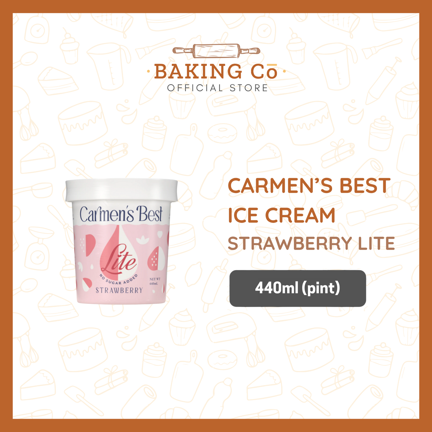 Carmen's Best Strawberry Lite Ice Cream