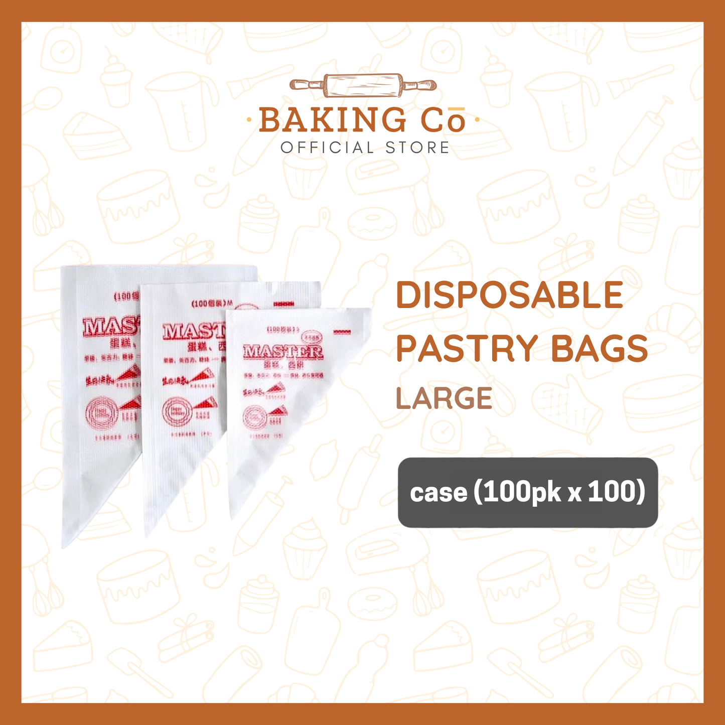 Master Disposable Pastry Bags