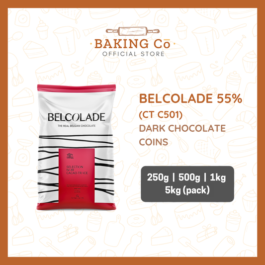 Belcolade 55% Dark Chocolate Coins