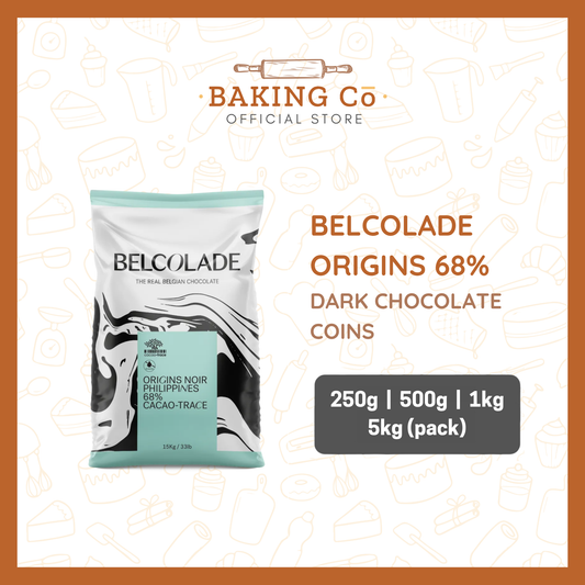 Belcolade 68% Origins Dark Chocolate Coins
