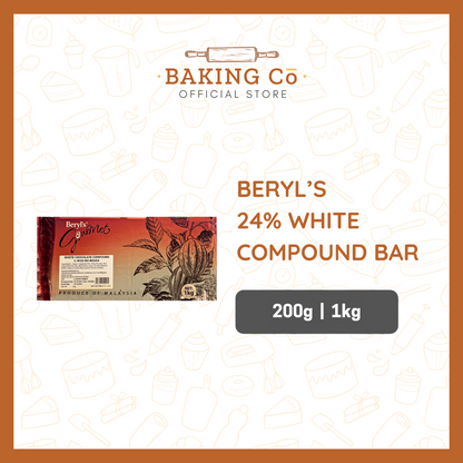Beryl's 24% White Chocolate Compound Bar