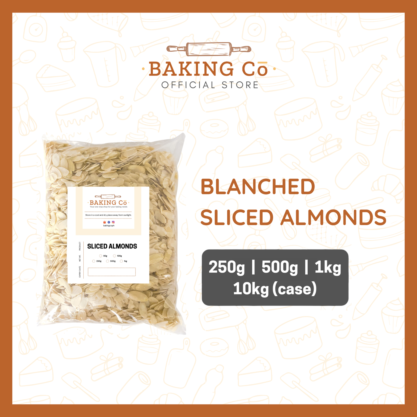 Baking Cō Blanched Sliced Almonds