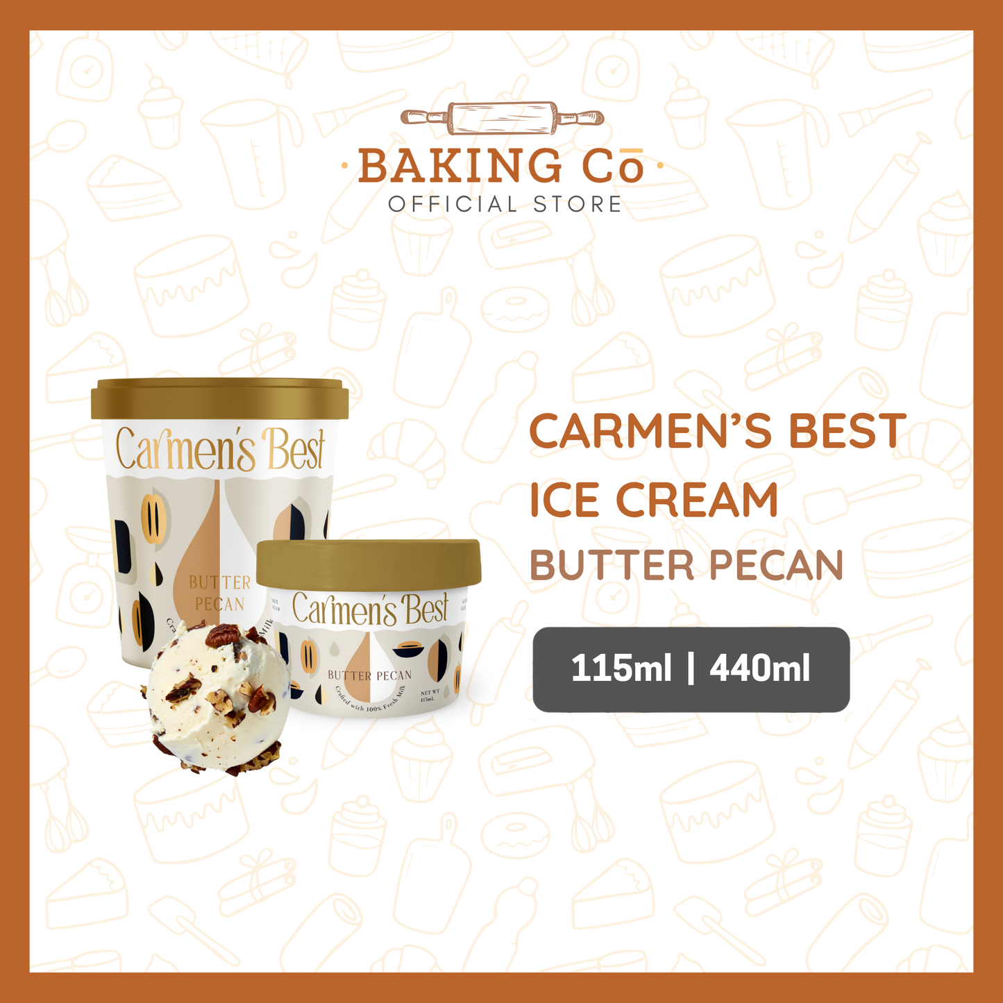 Carmen's Best Butter Pecan Ice Cream