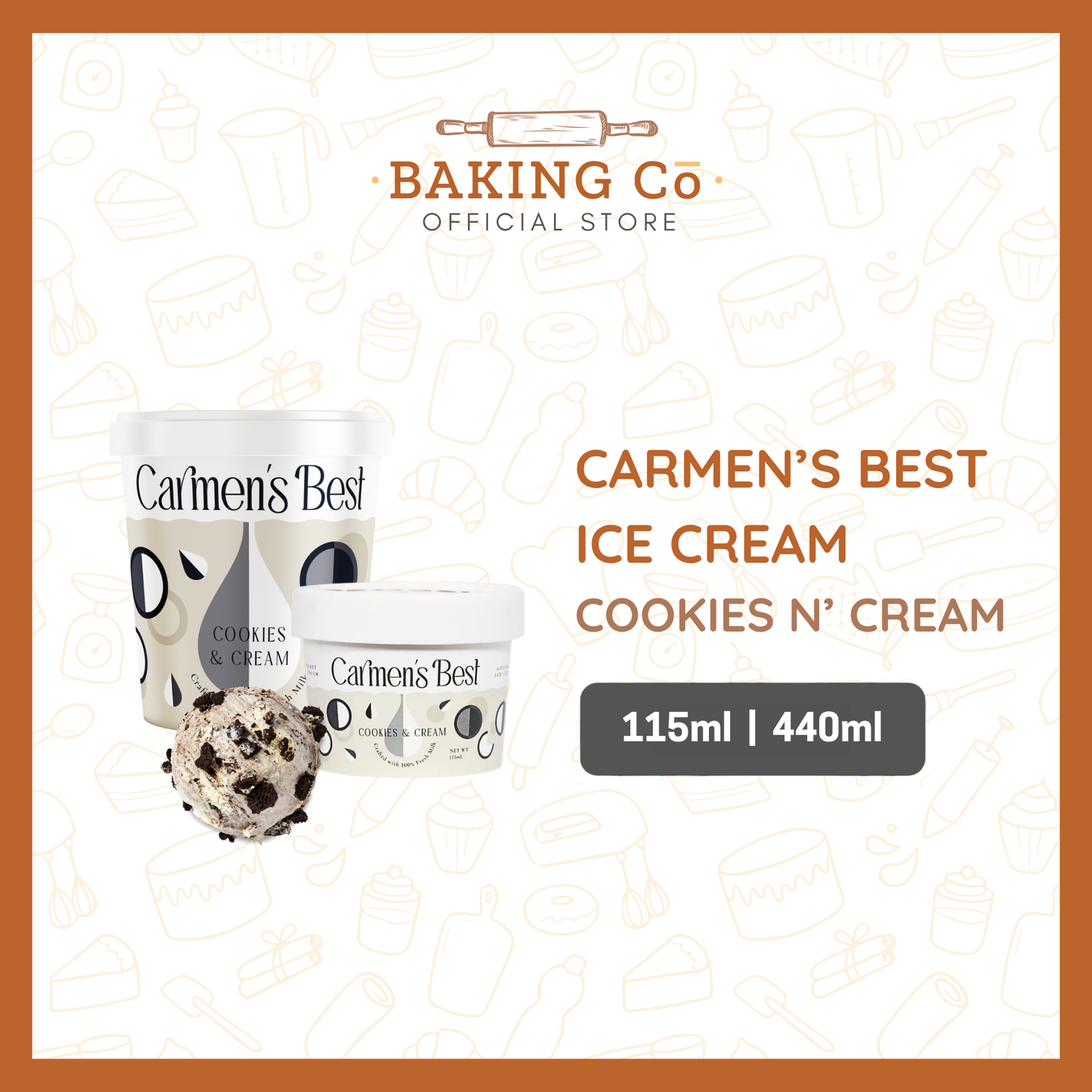 Carmen's Best Cookies n' Cream Ice Cream